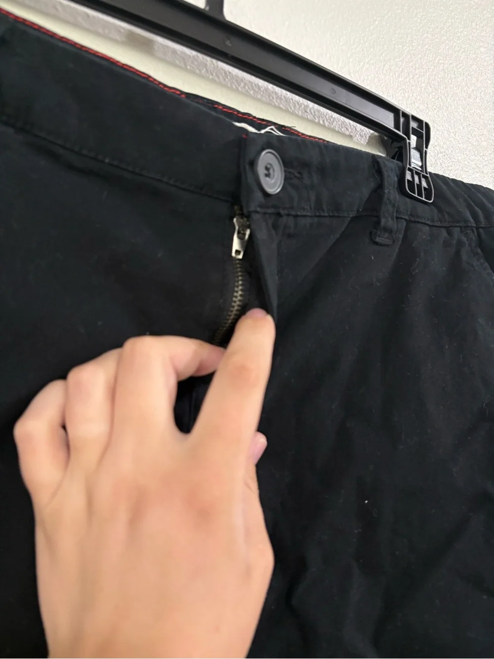Freestyle Black Cotton Mini Skirt